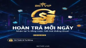 Cách nhận hoàn trả mỗi ngày Betvip