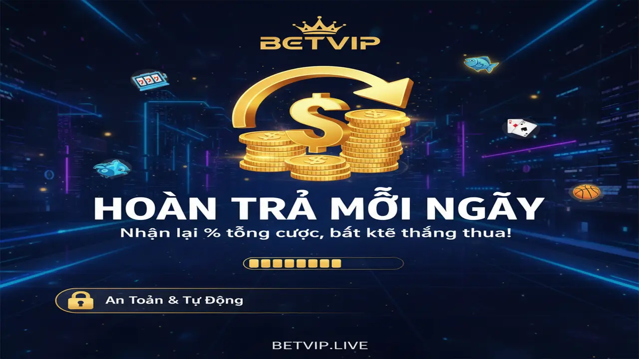 Cách nhận hoàn trả mỗi ngày Betvip