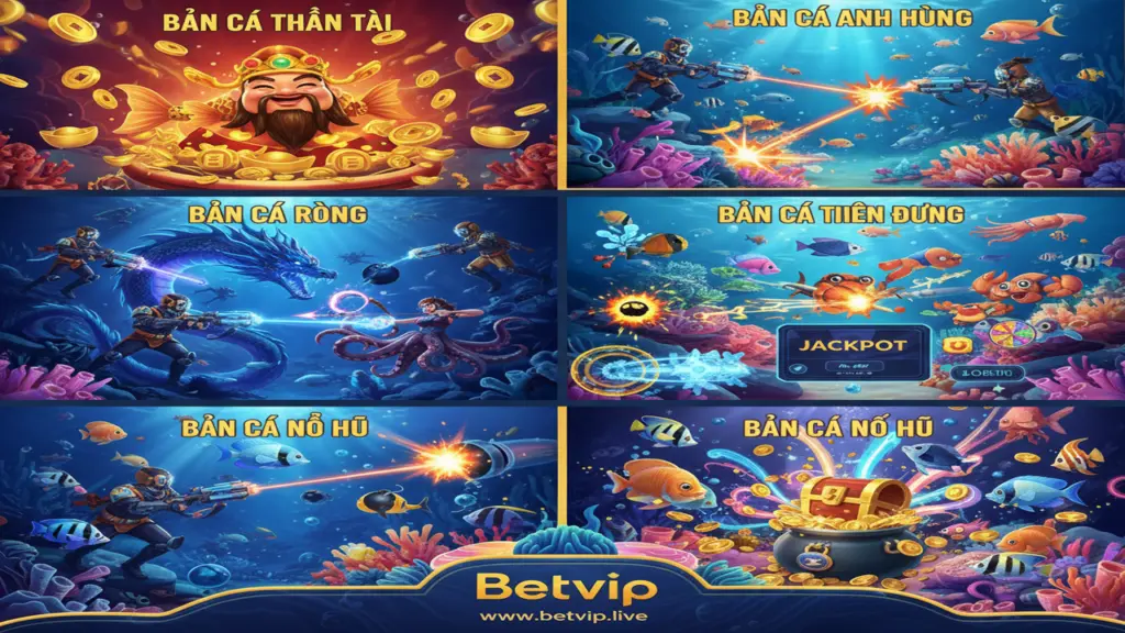 Top 5 sảnh Bắn Cá đổi thưởng Betvip