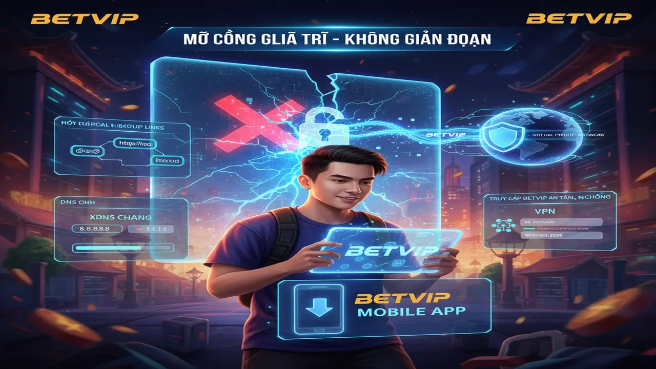Cách vào link game không chặn Betvip